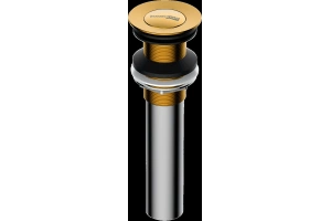 Донный клапан для раковины Wasserkraft золото матовый