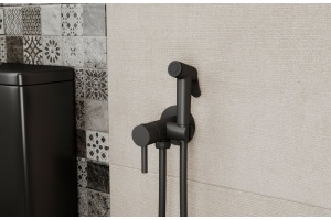 Гигиенический душ Bravat со смесителем, чёрный D9151BW-ENG - 3