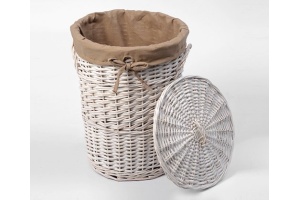 Корзина для белья Wasserkraft Aller WB-106-L белая, большая - 2