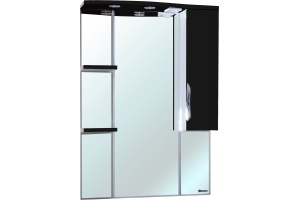 Зеркало-шкаф Bellezza Лагуна 75 R черный