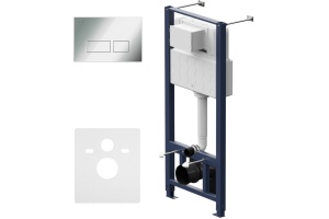 Система инсталляции для унитазов AM.PM Pro I012704.7051 с клавишей Pro S, глянцевый хром