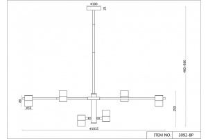 Люстра на штанге F-promo Chart 3092-8P - 2