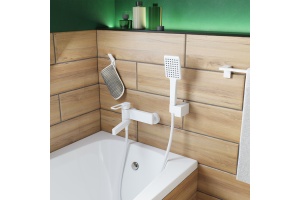 Смеситель Iddis Slide для ванны с душем, белый SLIWT00i02 - 2