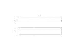 Полотенцедержатель двойной ABBER Westen золото матовый - 3