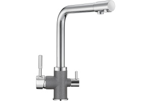 Смеситель Granula GR-3015 для кухонной мойки, графит