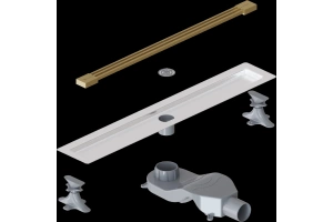 Душевой лоток Armadi Art Infinity 60 золото матовый - 3