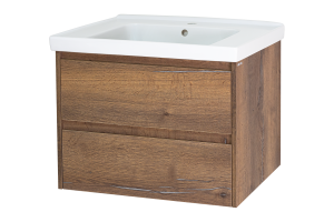 Dallas - 60 Тумба подвесная 2 ящ. ДСП (Дуб Галифакс)