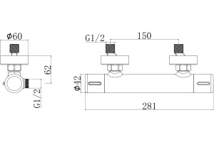 Термостат Agger Thermo A2450000 для душа - 2