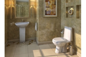 Унитаз-компакт Оскольская керамика Лея белый с сиденьем - 3