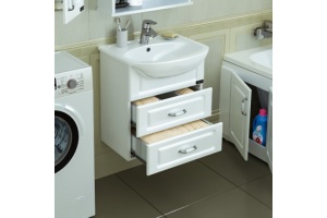 Тумба с раковиной подвесная Санта Верона 50 белый - 2