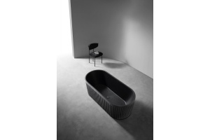 Ванна из искусственного камня ABBER Stuttgart AM9925B черная матовая - 3