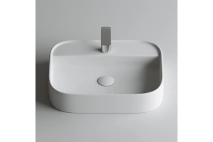 Раковина накладная Ceramica Nova Element 55х45 белый - 3