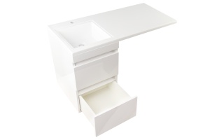 Тумба под раковину Style Line Даллас 100 Люкс Plus, белый (СС-00002349) - 3