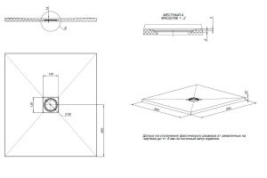 Поддон для душа Allen Brau Priority 90х80 серый - 2