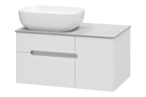 Тумба под раковину Misty Роял 80 белая матовая