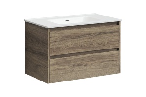 Тумба под раковину подвесная Sancos Libra 80 светлое дерево