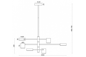 Подвесная люстра F-promo Ducan 3094-6P - 2