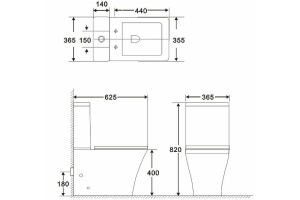 Бачок для унитаза BelBagno Marmi белый (BB052T) - 3