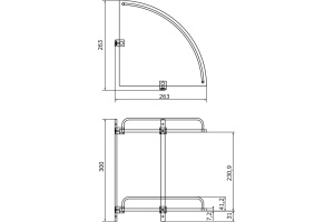 Полка Veragio Gifortes VR.GFT-9032.CR хром - 2