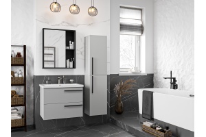 Тумба под раковину Misty Ненси 70 серая матовая - 3