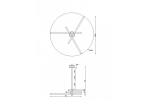 Подвесная светодиодная люстра Maytoni Technical Axis MOD106CL-L40G3K - 3