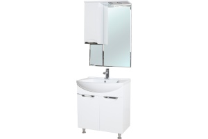 Зеркало-шкаф Bellezza Альфа 55 L белый - 2