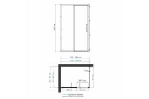 Душевой уголок Wasserkraft Lopau 120x90 L профиль хром стекло прозрачное - 3