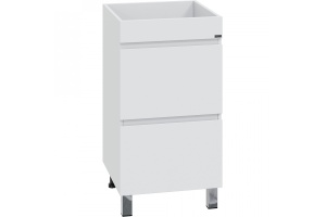 Тумба под раковину над стиральной машиной напольная Санта Марс 48 белый - 2