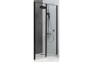 Душевая дверь Allen Brau Priority 120 профиль черный матовый стекло прозрачное - 2