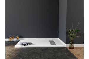 Поддон для душа STWORKI Эстерсунд 140x90 белый камень, с сифоном - 3