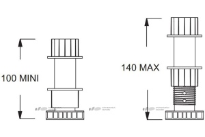 Ножки для душевого поддона Jacob Delafon Flight E62472 без экрана - 2