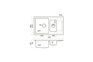 Мойка кухонная Omoikiri Mizu нержавеющая сталь (4973731) - 2