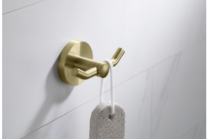 Крючок двойной Timo Saona 13012/17 золото матовое - 2