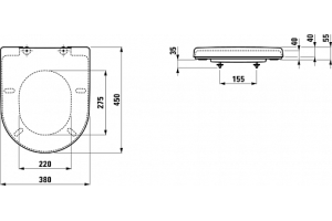 Крышка-сиденье Laufen Pro с микролифтом, белый (8.9695.1.300.000.1) - 2