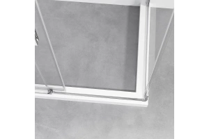 Душевой уголок Vincea Slim-N 110х80 профиль хром стекло прозрачное - 3