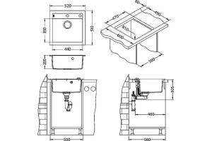 Мойка кухонная Alveus Formic Granital 20 pebble - 3
