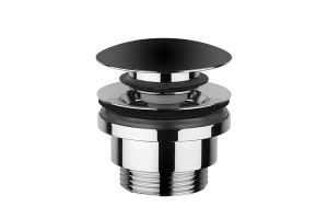 Донный клапан Cezares черный, матовый (CZR-SAT10-NOP)