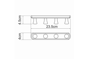 K-1074BLACK Кронштейн настенный - 3