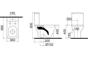 Унитаз-компакт STWORKI Берген SET3604-0106-001-1-0000 с микролифтом - 3