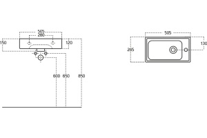 Рукомойник STWORKI 50 7045-KL - 2