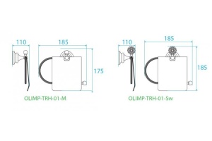 Держатель туалетной бумаги Cezares OLIMP (OLIMP-TRH-02-M) - 3