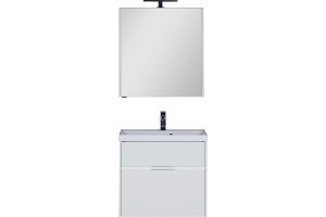 Мебель для ванной Aquanet Латина 70 2 ящика белая - 3