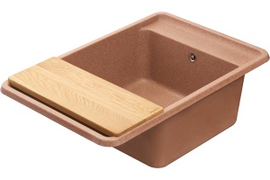 Мойка кухонная AQUATON Беллис 78 терракотовая - 2