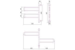 Полотенцесушитель электрический ЭПС СУНЕРЖА 