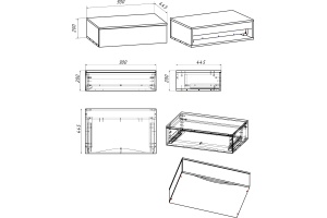 Тумба DIWO Элиста 90 светлое дерево - 3
