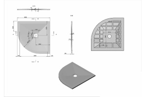 Поддон для душа Vincea 80х80 белый матовый - 2