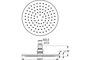Верхний душ Ideal Standard IdealRain (B9442AA) - 2