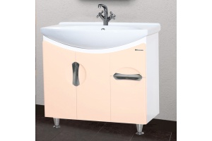 Тумба с раковиной Bellezza Лагуна 75 бежевая