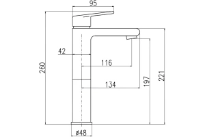 Смеситель для раковины Rav Slezak Colorado черный матовый - 3