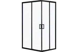 Душевой уголок Royal Bath HPD 100х80 профиль черный стекло матовое